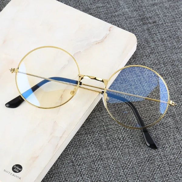 Vintage Round Blue Light Blocking Glasses