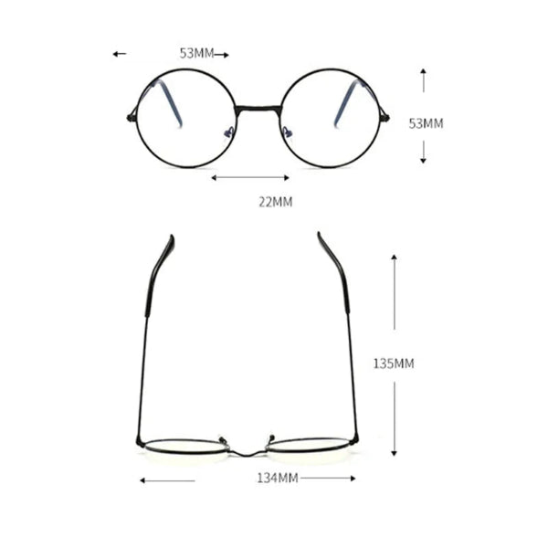 Vintage Round Blue Light Blocking Glasses
